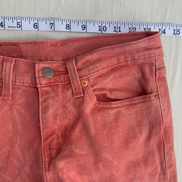 Levi’s Men’s High Rise 511 Slim Fit Barbie Core  Jeans Denim Pink Size 28x32 - Picture 7 of 11